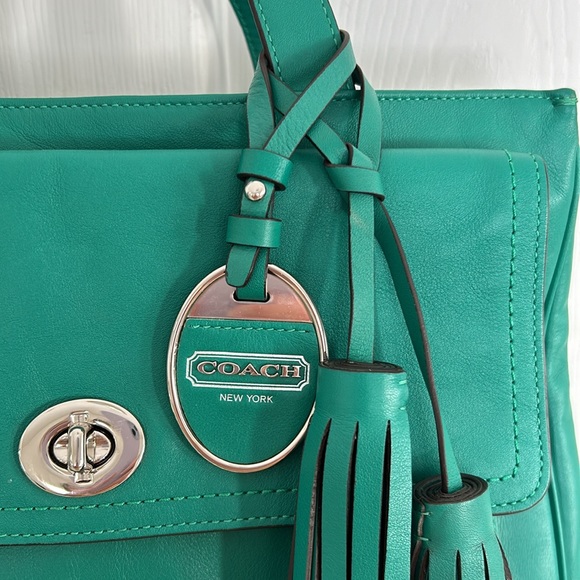 NWOT Coach Emerald Legacy American icon tote leather F1271 - Picture 4 of 8